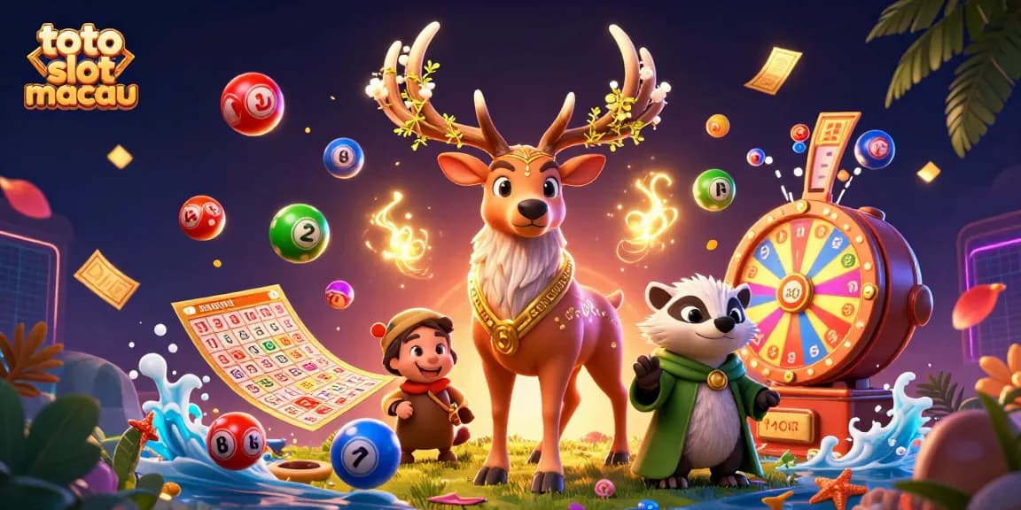 Experience thrilling gameplay at toto slot macau with colorful lottery elements and dynamic characters.