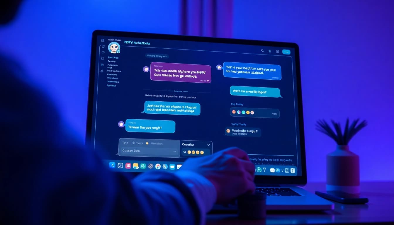 Engaging NSFW AI chatbot interface showcasing interactive user experience.