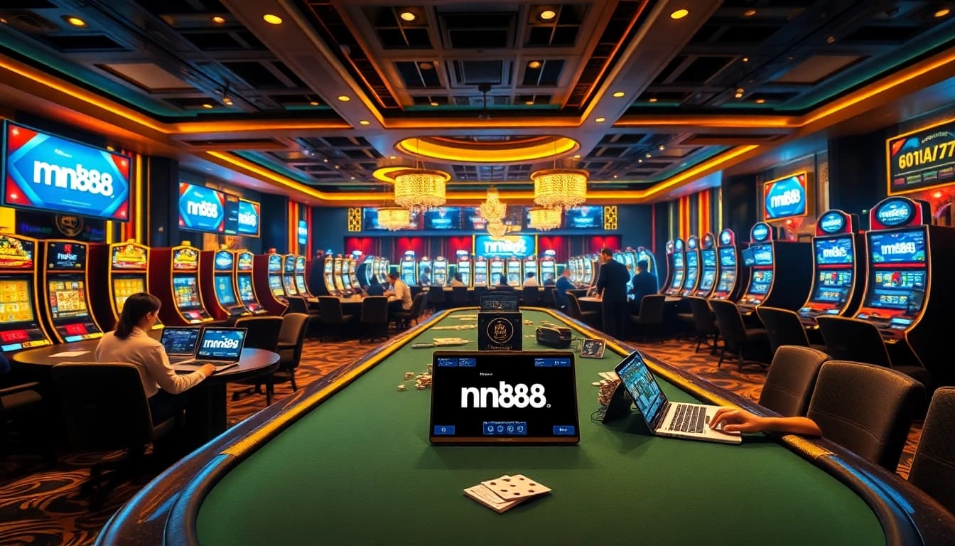 Experience the excitement of nn88 with luxury casino gaming, vibrant tables, and thrilling betting action.