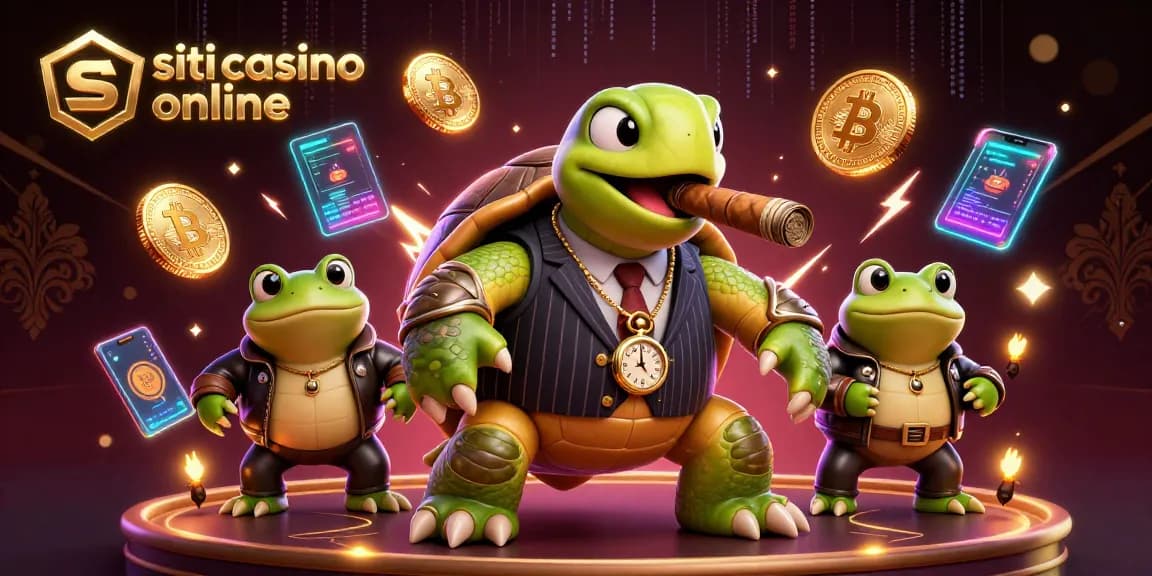 I siti casino online permettono di vedere divertenti personaggi come una tartaruga snappante in un casinò virtuale con monete crittografiche.
