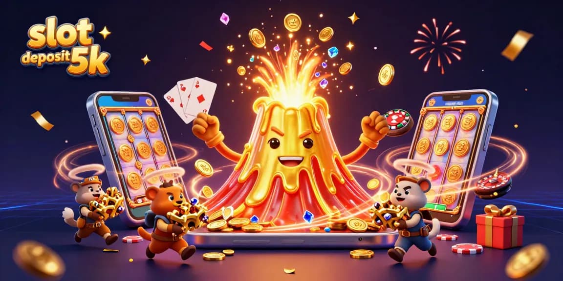 Engage with slot deposit 5k in a thrilling casino adventure filled with treasure and vibrant gaming elements.