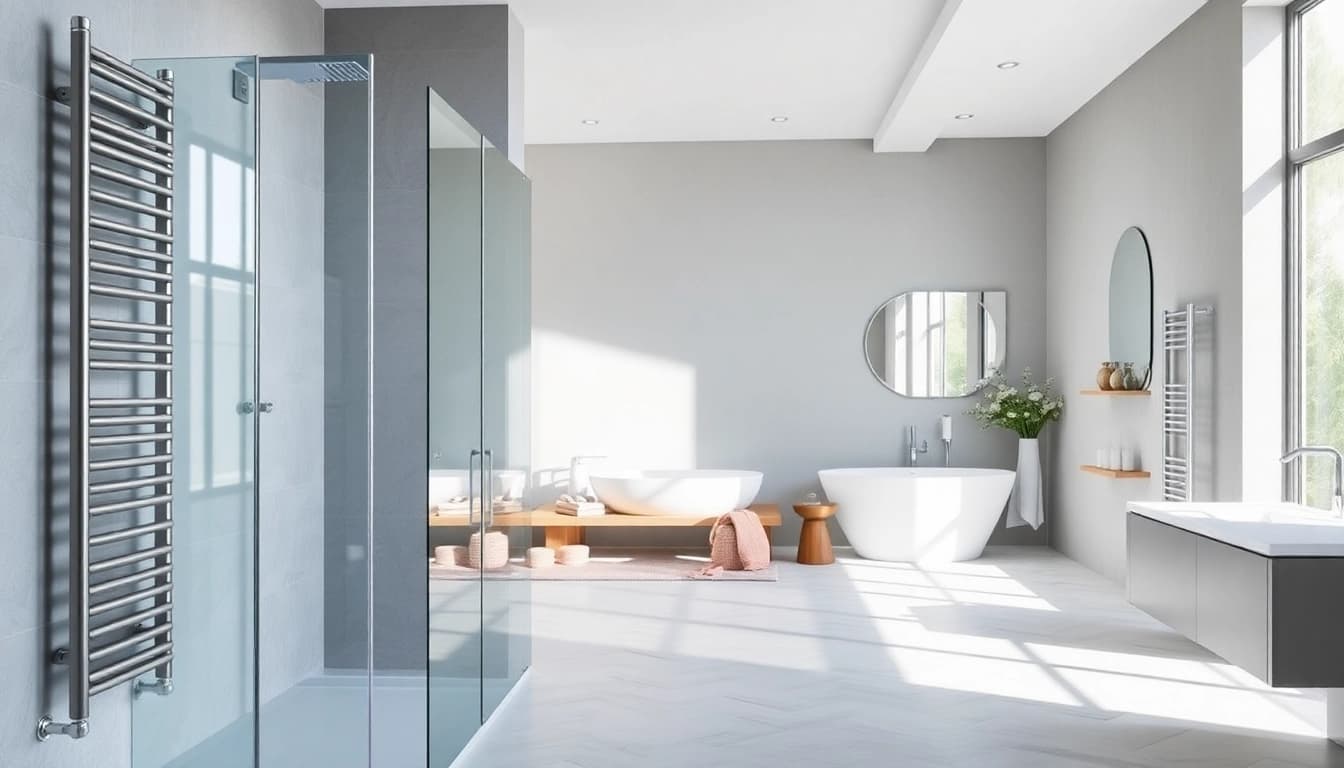 Sonni sanitär GmbH bietet elegante Badezimmerlösungen mit modernen Duschwänden.