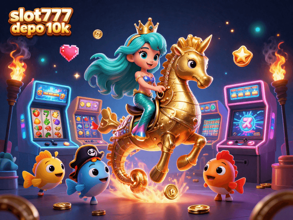 Engage with vibrant slot777 depo 10k gameplay experience featuring cartoon characters and thrilling casino elements.