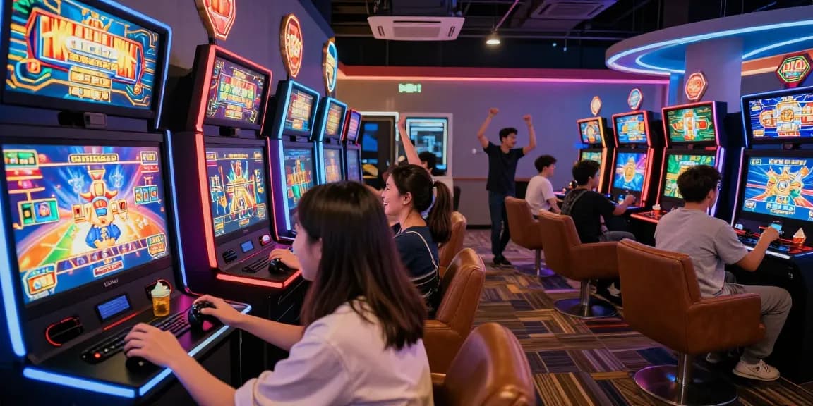 Players enjoying exciting games at garuda303, celebrating big wins in a vibrant online betting atmosphere.