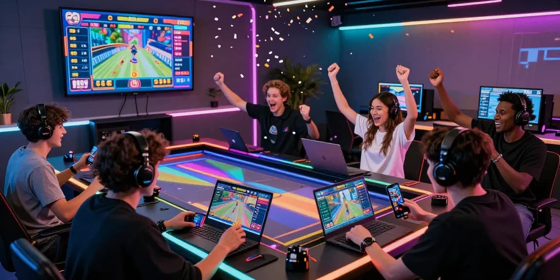 Players enjoying garuda303 online gaming with thrilling spins and bright graphics in a modern setup.