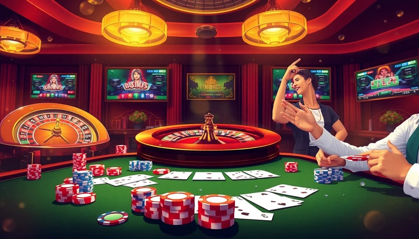 Découvrez l'excitation du casino en ligne argent réel France avec des tables de poker vibrantes et des roues de roulette.