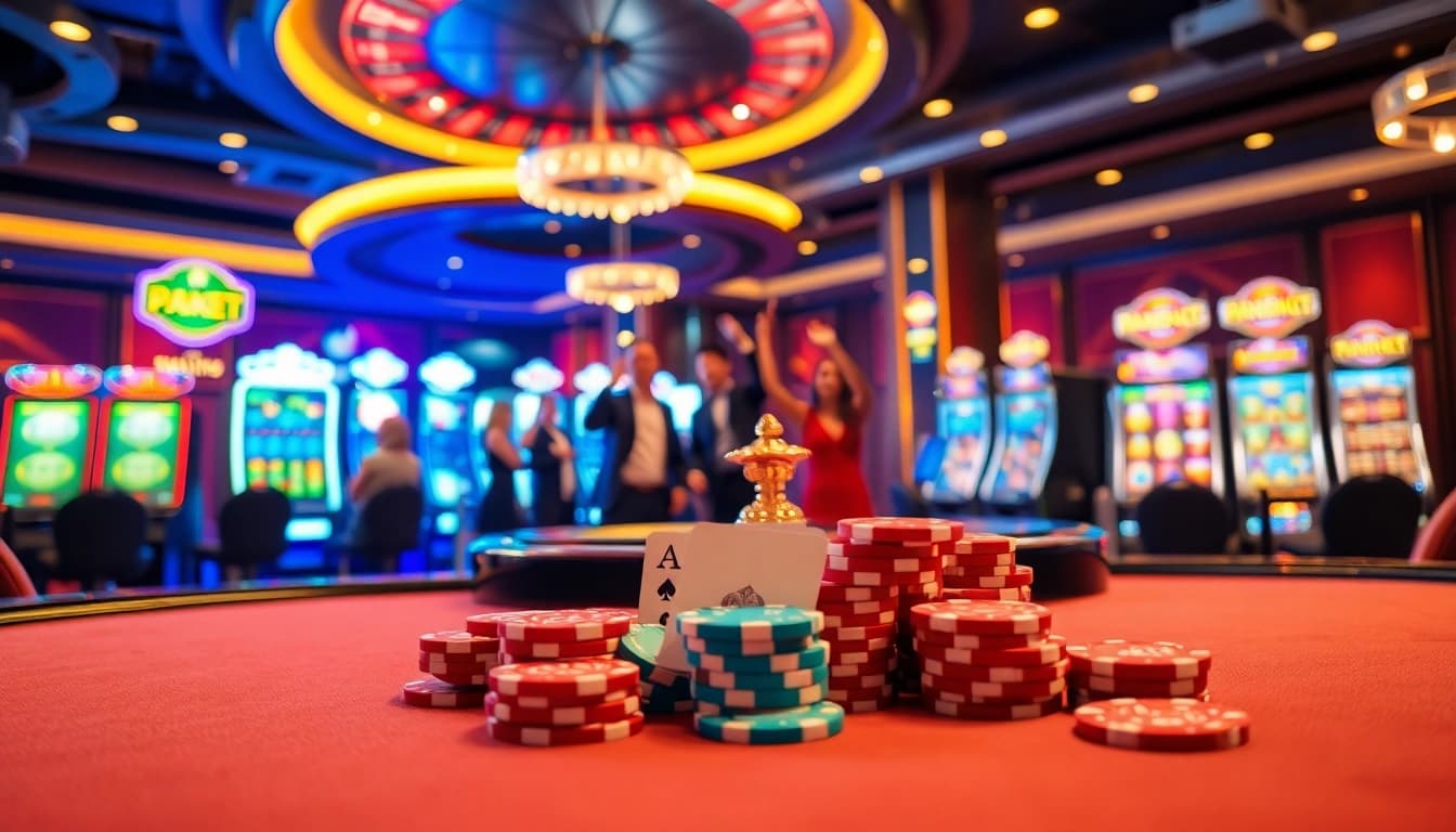 Experience luxury gaming at https://mm88.today/ with extravagant casino tables and vibrant slot machines.