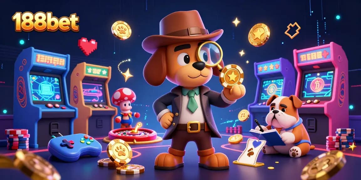 Engage with exciting casino action at 188bet featuring colorful games and poker elements.