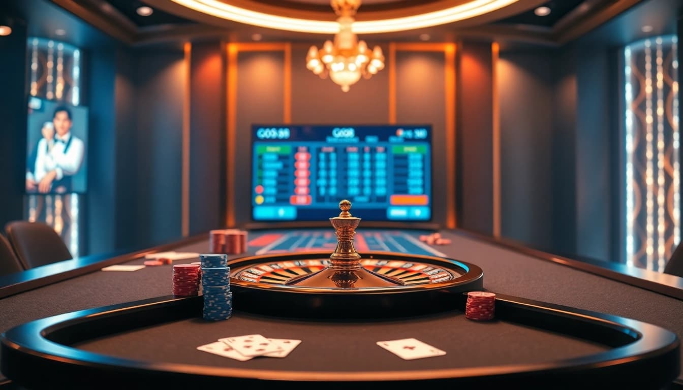 Experience the excitement of online gambling at https://taigo88.team/ with a vibrant casino scene full of action.