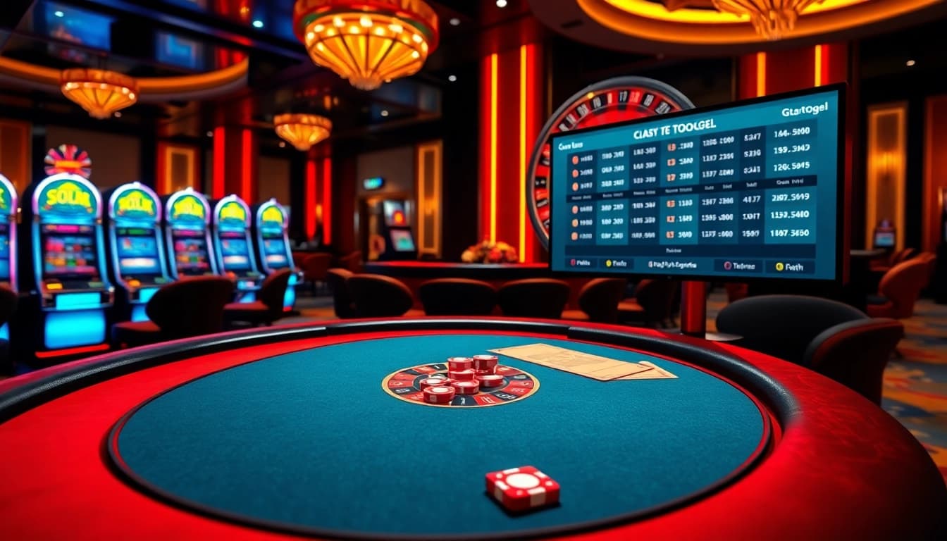 Engaging players with gtatogel interface at a premium casino featuring vibrant games.