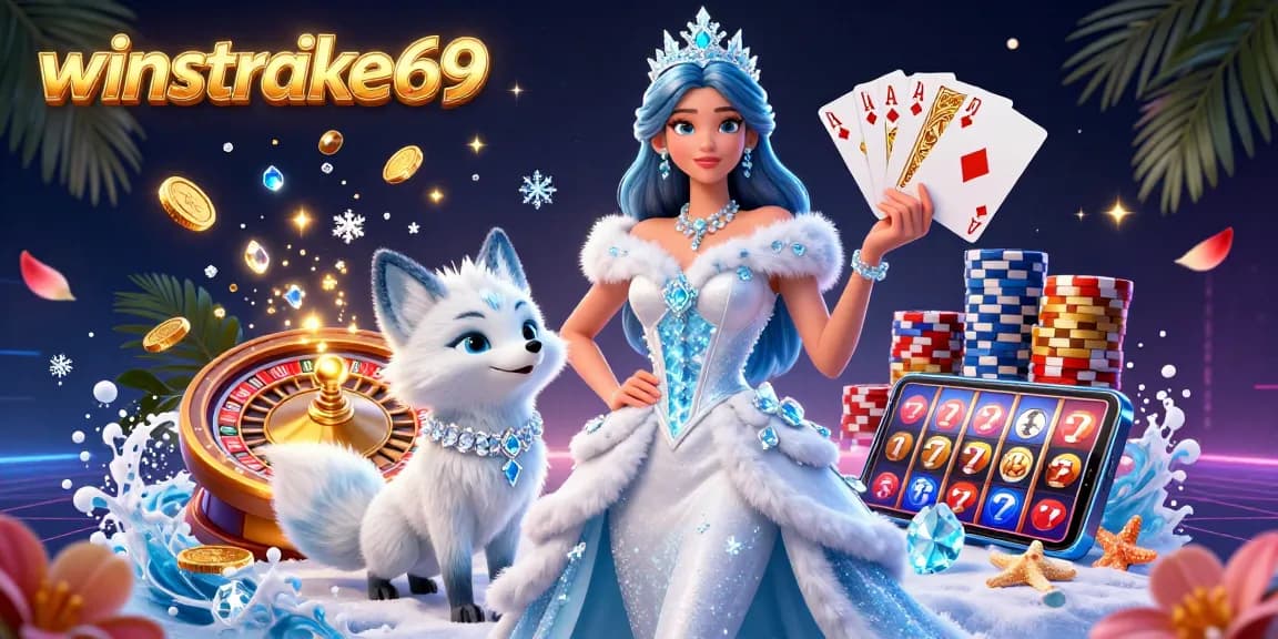 Experience thrilling gameplay with winstrike69 as cascading coins and gems enhance your casino adventure.