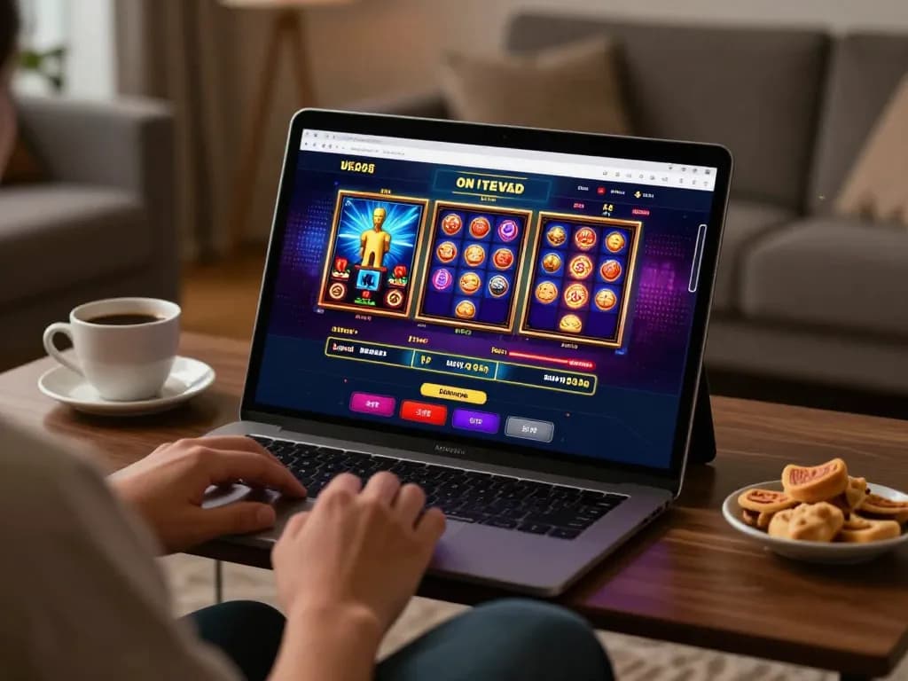 Engaging gameplay at a casino online senza registrazione viewed on a tablet in a cozy living room