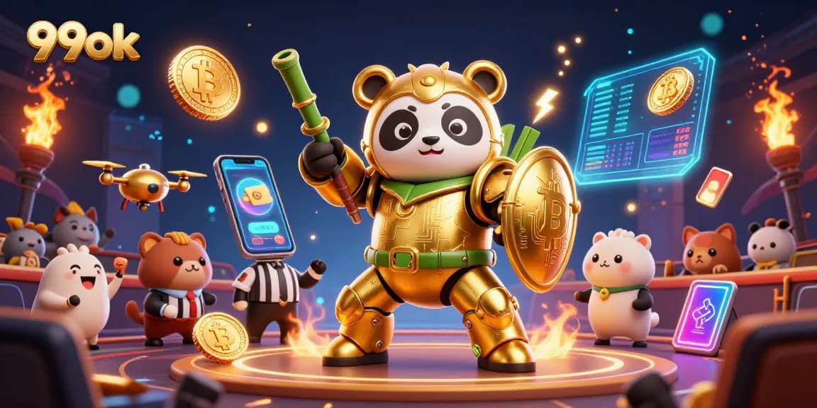 Experience 99ok live casino excitement with our colorful 3D digital illustration.