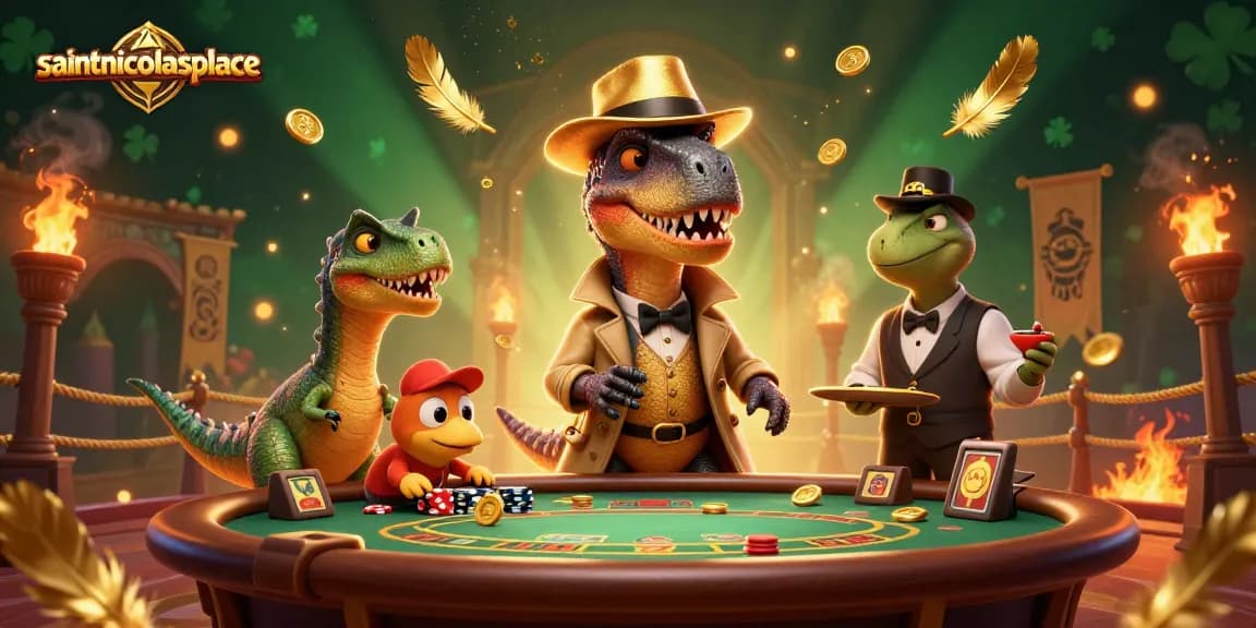 Experience table excitement at saintnicolasplace, featuring a velociraptor card counter with daring scenarios.