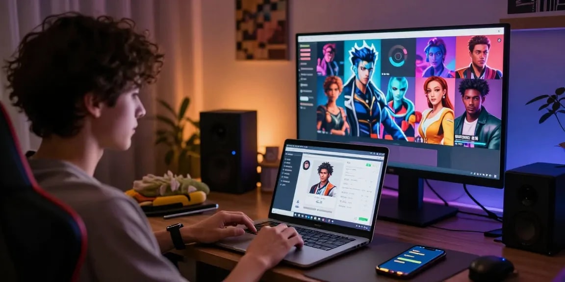 Engaging in character ai nsfw chat with customizable avatars in a dynamic virtual space.