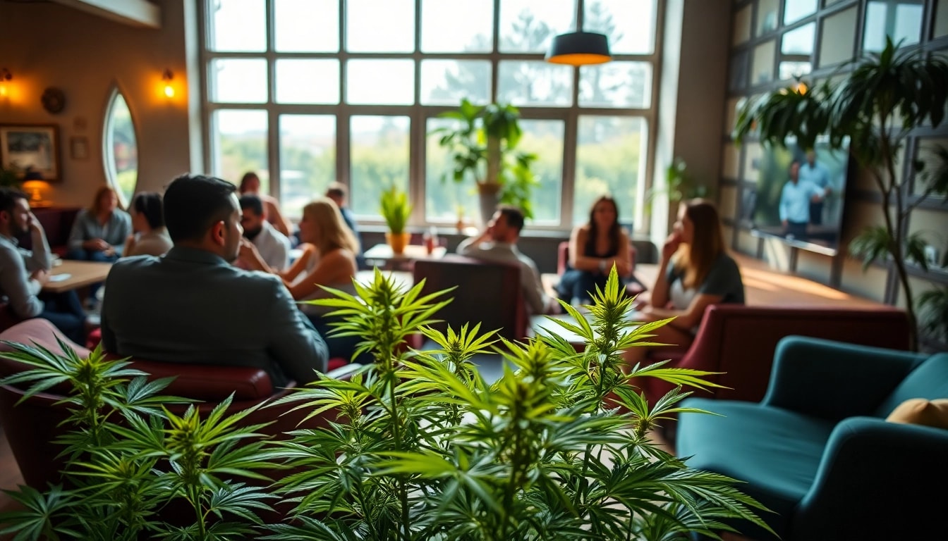Les membres du Cannabis Social Club Lloret de Mar profitant d'une ambiance chaleureuse et conviviale.
