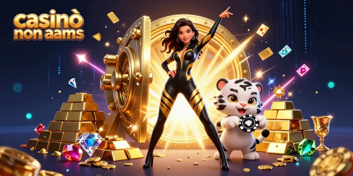 Interagisci con il mondo esilarante dei casinò non AAMS che presenta personaggi dinamici e affascinanti elementi di casinò.