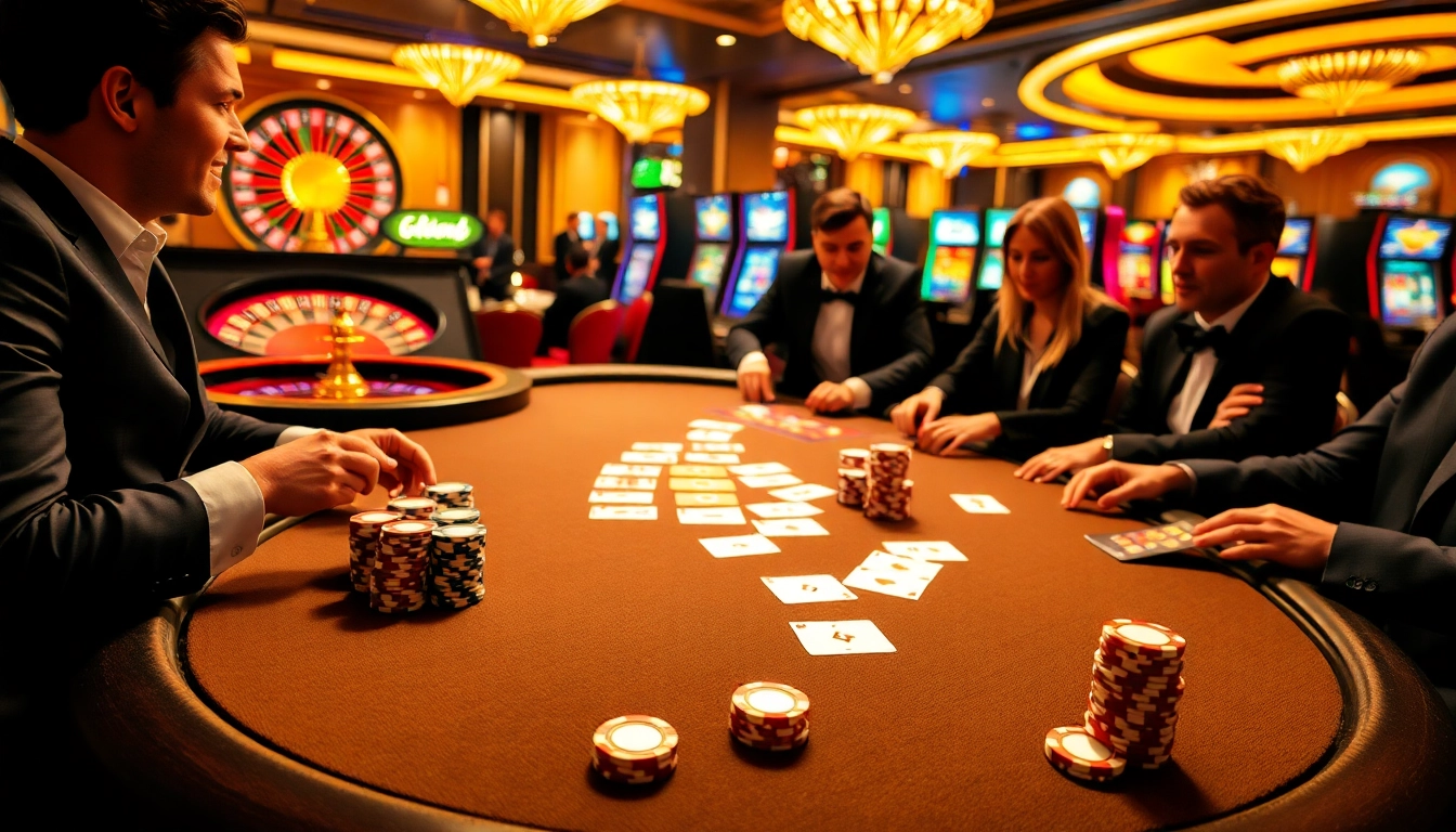 Découvrez l'excitation du casino en ligne argent réel France avec une scène de poker élégante.