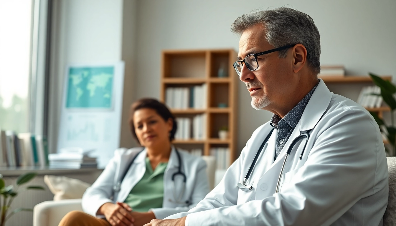 Consultation with a longevity doctor Sydney, emphasizing personalized health solutions in a modern clinic.