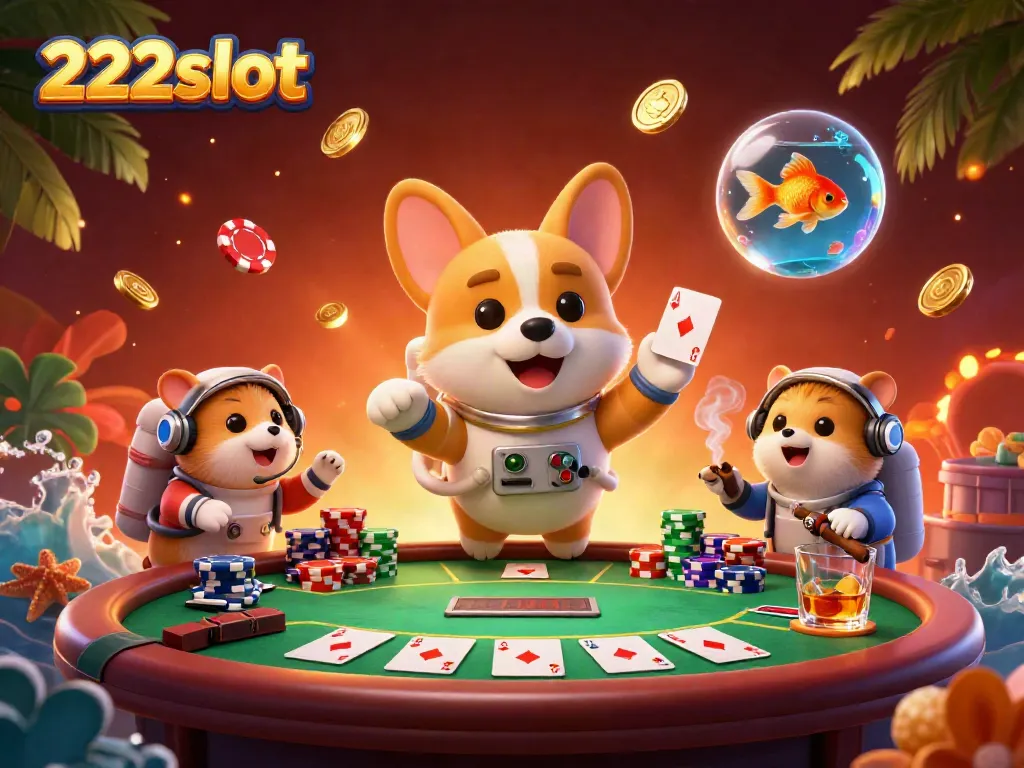 Gali kemenangan dengan 222slot dalam ilustrasi kasino luar angkasa yang mengesankan.