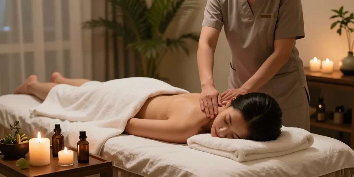 고양출장마사지 session offering relaxation and serenity in a tranquil spa.