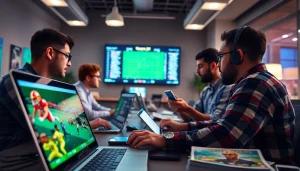 Players engaging with the best sports betting sites Brazil on digital devices