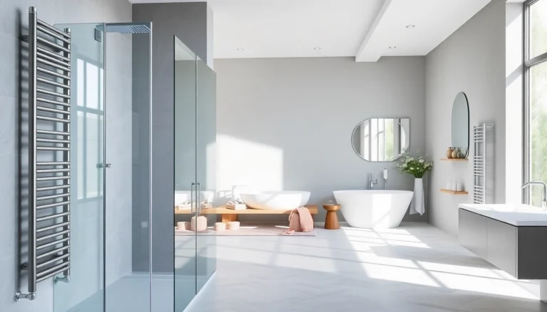 Sonni sanitär GmbH bietet elegante Badezimmerlösungen mit modernen Duschwänden.