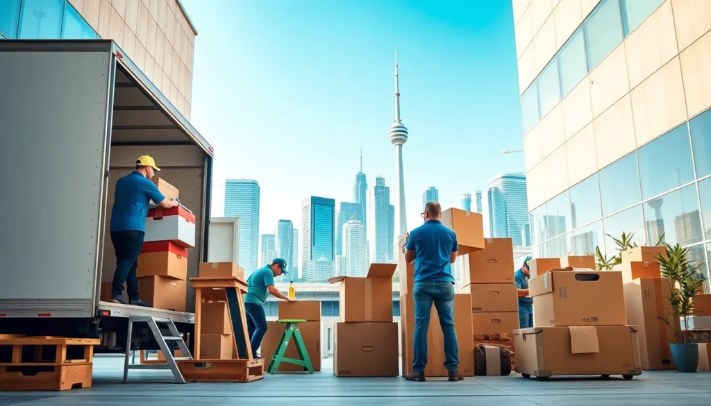 Best Toronto Movers expertly handling items during a professional relocation.