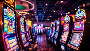 Pengalaman bermain slot pulsa 5000 yang mengasyikkan dengan mesin slot berwarna-warni.