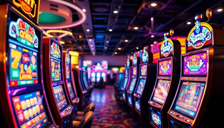Pengalaman bermain slot pulsa 5000 yang mengasyikkan dengan mesin slot berwarna-warni.