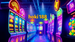 Exciting online slot game environment featuring hoki138 pro with vibrant machines and colorful graphics.