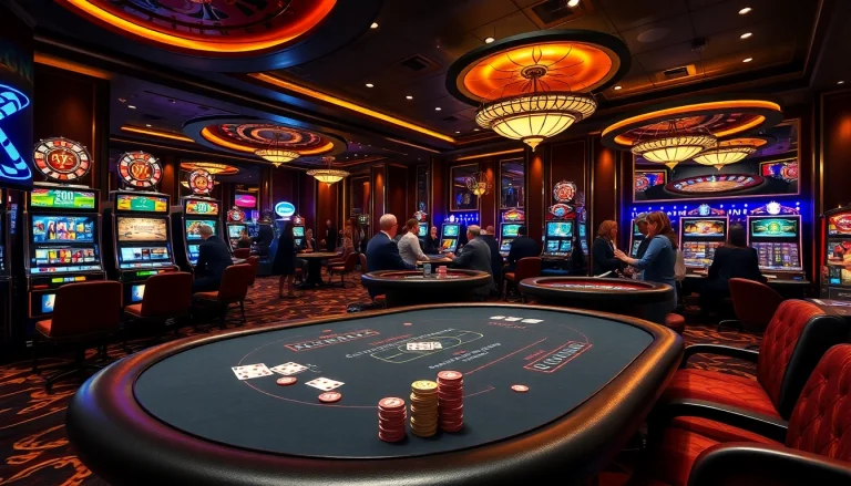 Experience high-stakes gaming excitement with https://8kbetal.com/ at a vibrant poker table.