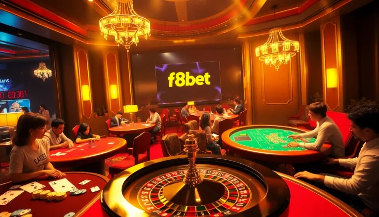 Experience the thrill of F8bet with engaging casino gameplay and vibrant gambling elements.