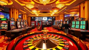Experience thrilling action at Trang chủ 789P with vibrant casino elements showcasing excitement.