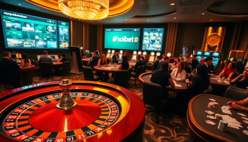 Experience thrilling gameplay at https://soibet.vision/ with vibrant casino visuals and engaging players.