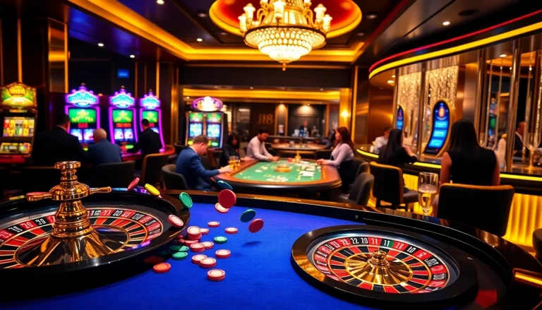 Experience the thrill of winning at J88 casino tables with vibrant gameplay and luxurious ambiance.