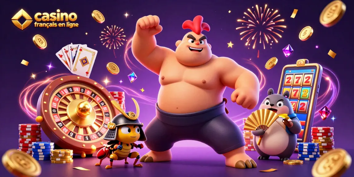 Gagnez gros avec des jeux vibrants au casino francais en ligne présentant des personnages colorés et des scènes riches en action.