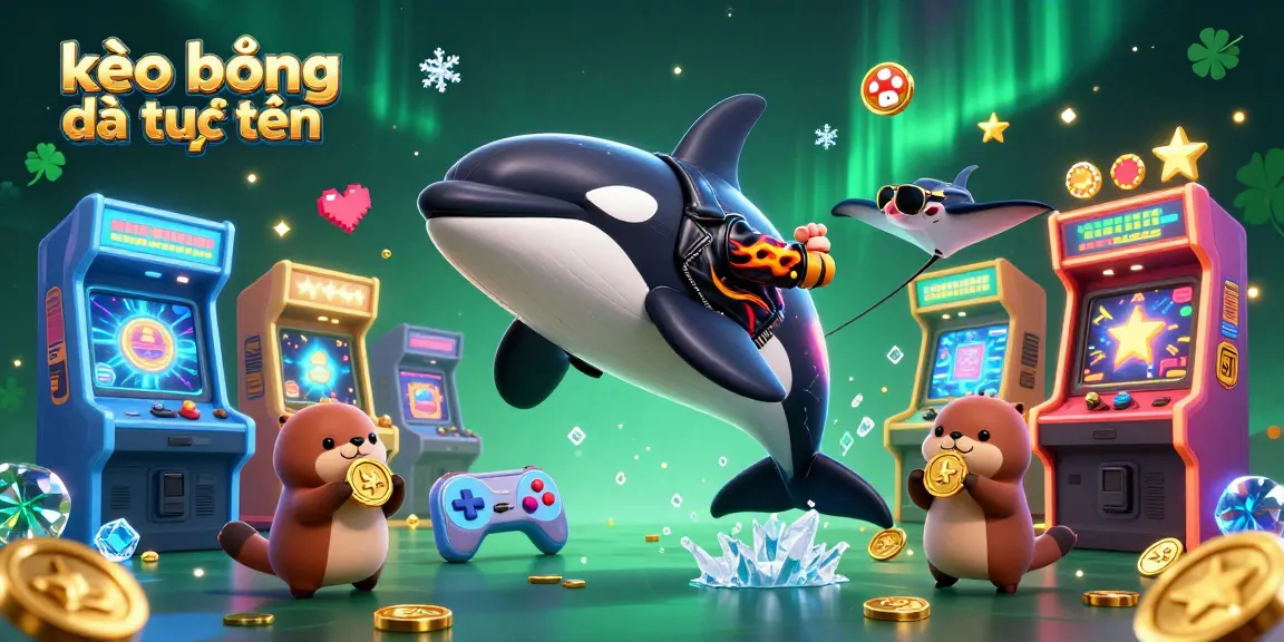 Engage with kèo bóng đá trực tuyến through a vibrant 3D illustration showcasing a fun casino theme.